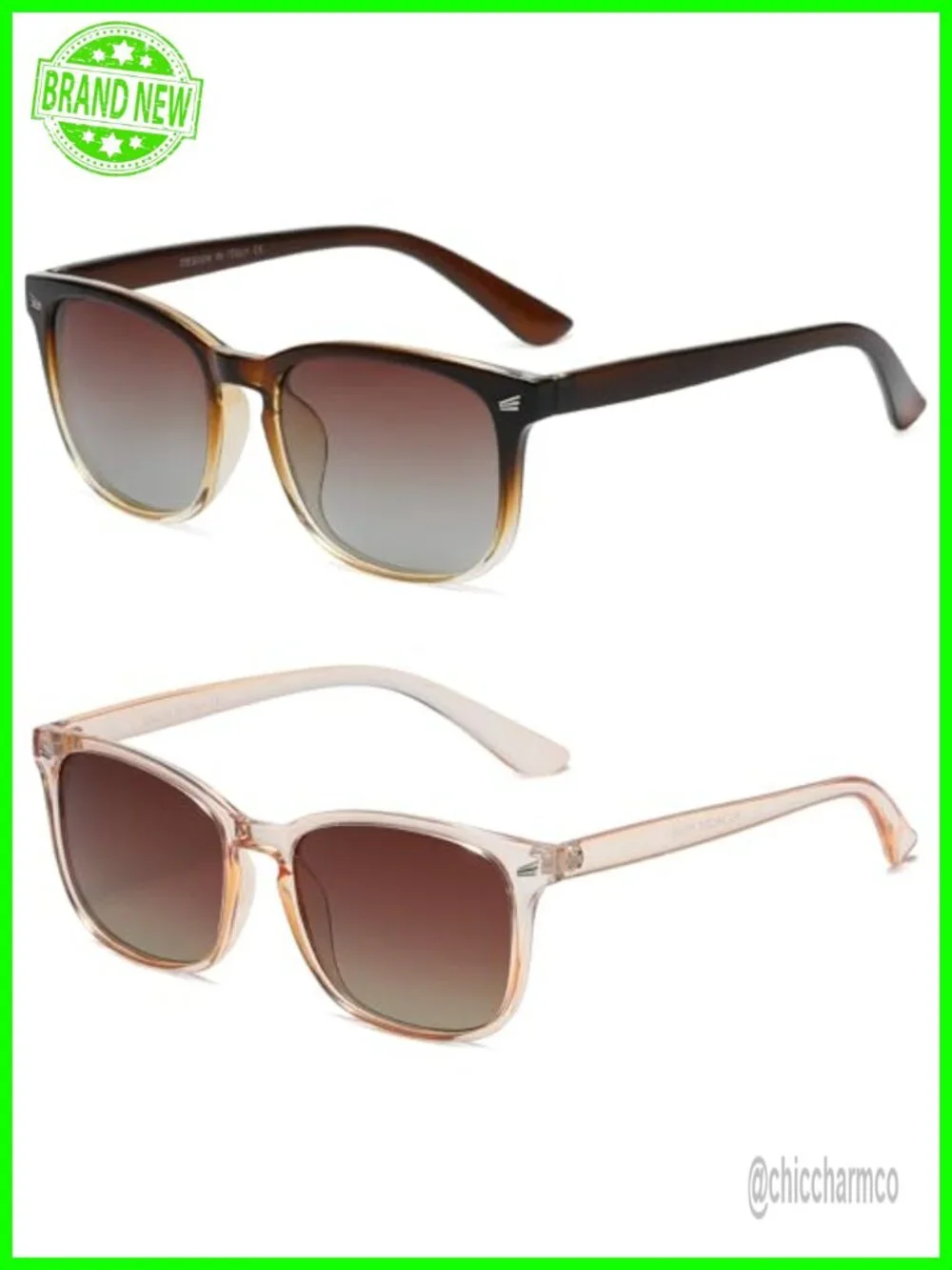 Polarized Sunglasses for Women Retro UV400 Protection TAC Lenses Lightweight
